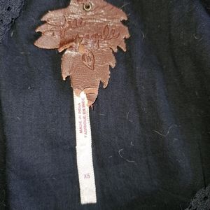 Free People black blouse xs